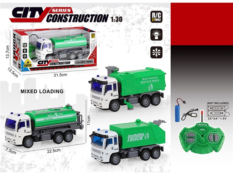 1:30 4-CHANNE R/C SANITATION CAR W/LIGHT( INCLUDED BATTERY ) - HP1260532