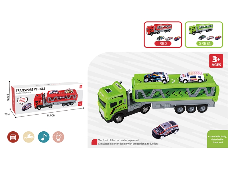 FRICTION TRUCK W/CAR 3PCS,2COLOURS(NOT INCLUDE BATTERY) - HP1260983