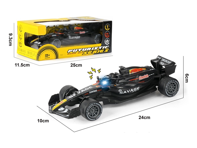 1：20 FRICTION FORMULA CAR，W/LIGHT & SOUND (INCLUDED BATTERY) - HP1261040