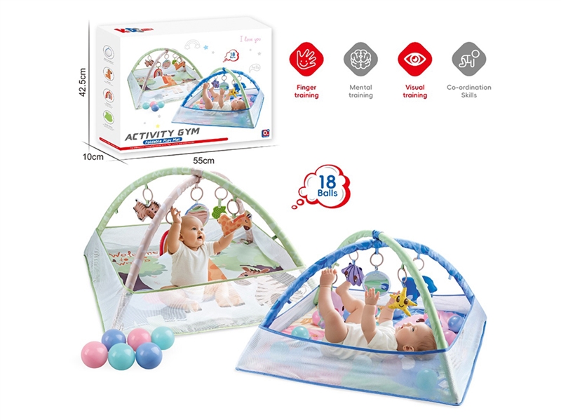 BABY PLAY GYM W/OCEAN BALL 18PCS - HP1261182