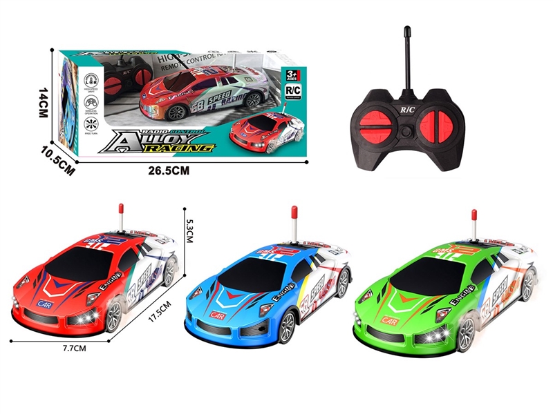 4-CHANNELS R/C  DIE-CAST CAR W/LIGHT,3 COLOURS - HP1261414