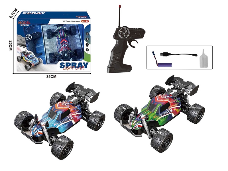 5-CHANNEL SPRAY PVC SHELL F1 RACING CAR W/LIGHT,2 COLOURS - HP1261422