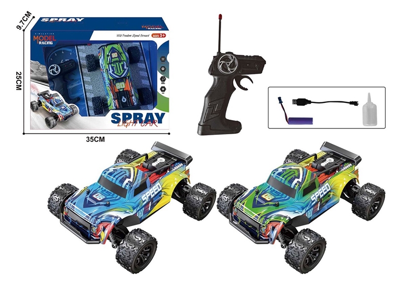 5-CHANNEL SPRAY PVC SHELL PICKUP RACING CAR W/LIGHT,2 COLOURS - HP1261423