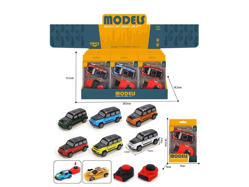 1:64 PULL BACK DIE-CAST CAR W/CATAPULT 12PCS/DISPLAY BOX - HP1261594