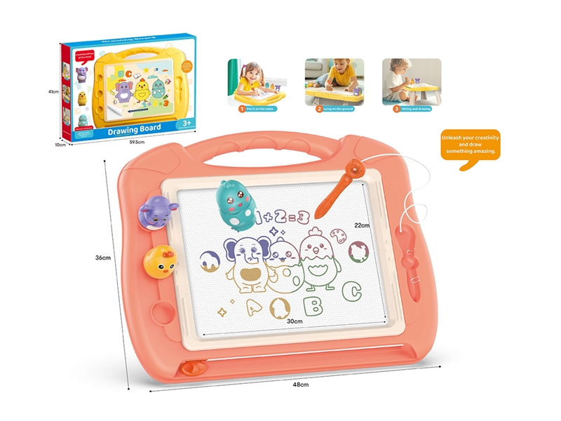 MAGNETIC DRAWING BOARD,2COLOURS - HP1261743