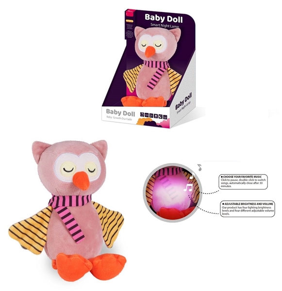 PLUSH SOOTHE TOY W/LIGHT & MUSIC（ INCLUDE BATTERY） - HP1262748