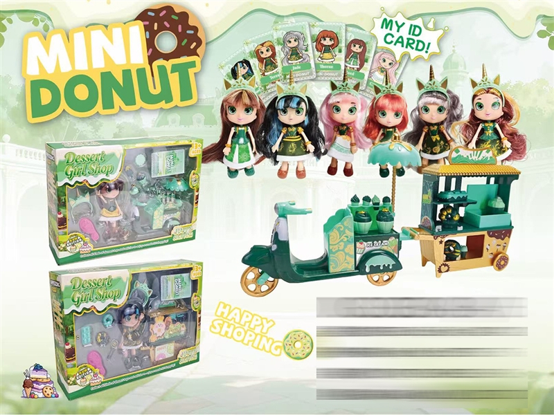 JOINTS BODY DOLL W/DESSERT CAR SET,2ASST - HP1263102