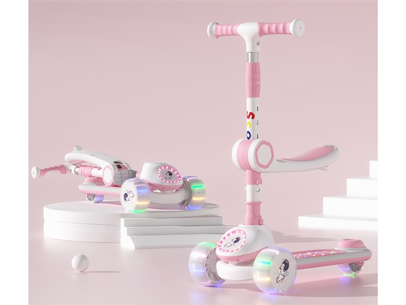 SCOOTER W/LIGHT & MUSIC，4 COLOUR（ NOT INCLUDE BATTERY） - HP1263268