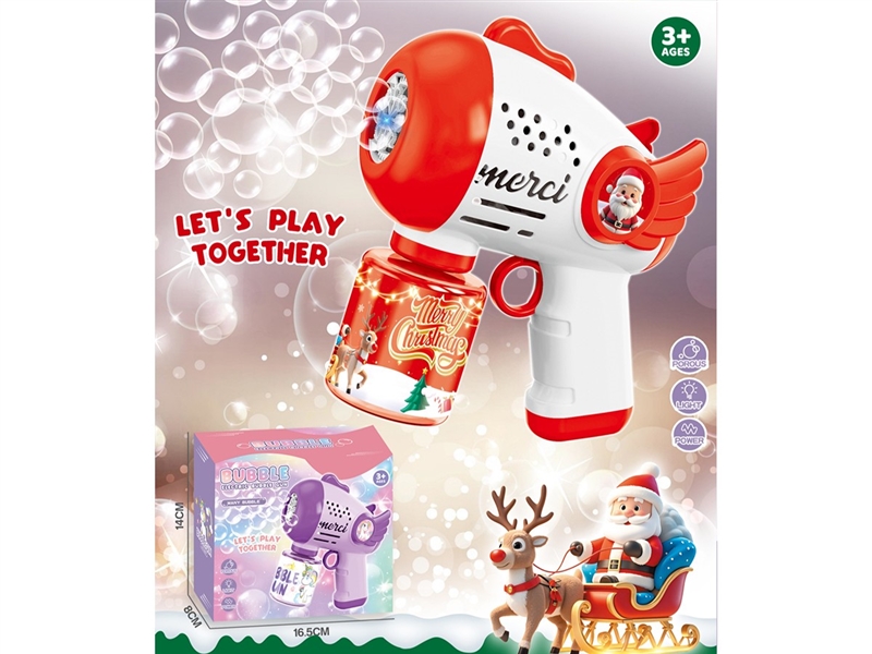 B/O BUBBLE GUN W/LIGHT,70ML - HP1263316
