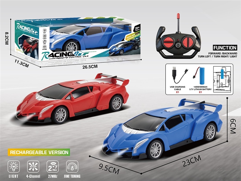 1:18 4-CHANNEL R/C CAR,2COLORS(INCLUDED BATTERY) - HP1263410