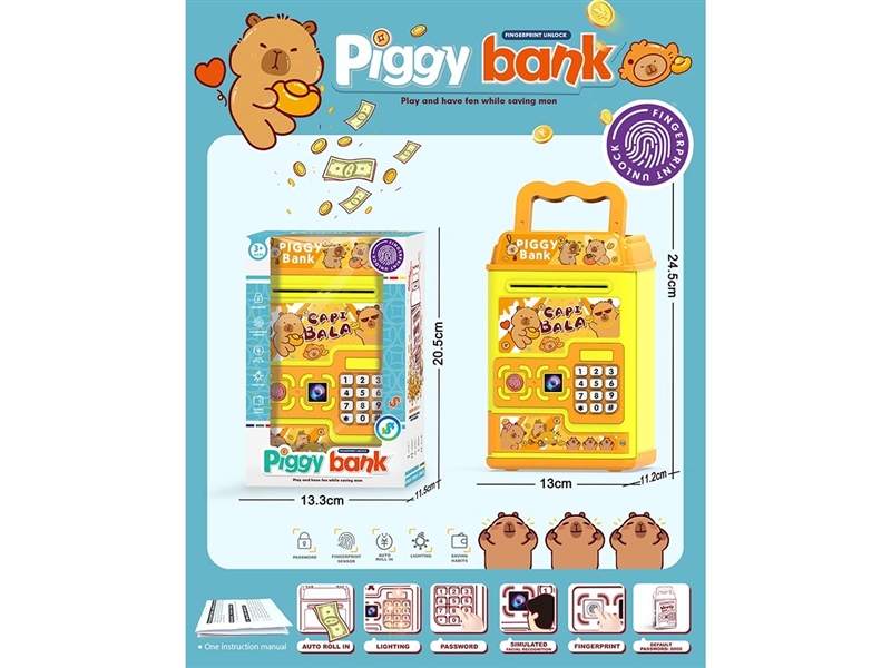 B/O PIGGY BANK W/LIGHT & MUSIC(NOT INCLUDED BATTERY) - HP1263436