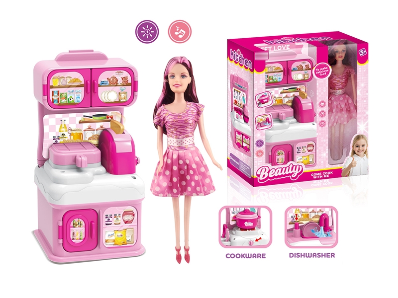 KITCHEN SET W/DOLL - HP1263518