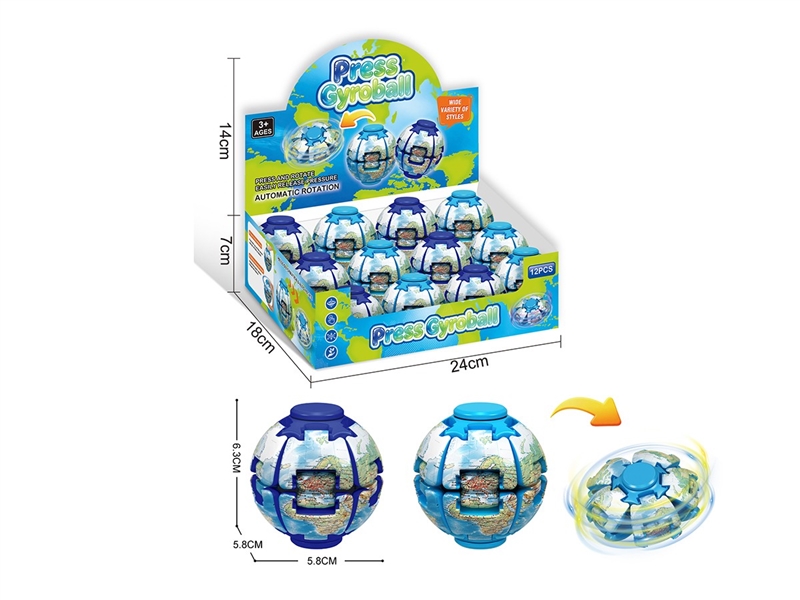 FINGER SPINNER 12PCS/DISLPAY BOX,2COLORS - HP1263568