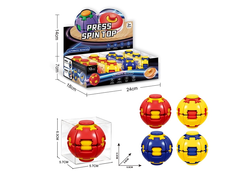 FINGER SPINNER 12PCS/DISLPAY BOX,4COLORS - HP1263572