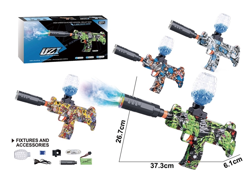 B/O WATER GUN,4COLORS W/SPRAY(INCLUDE BATTERY) - HP1263660