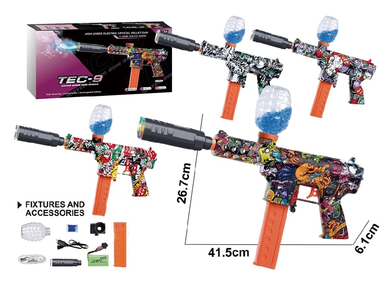 B/O WATER GUN,4COLORS W/SPRAY(INCLUDE BATTERY) - HP1263666