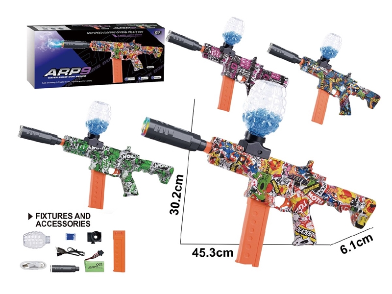 B/O WATER GUN,4COLORS W/SPRAY(INCLUDE BATTERY) - HP1263667
