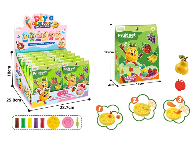 PLAY DOUGH SET,12PCS/DISPLAY BOX - HP1263777