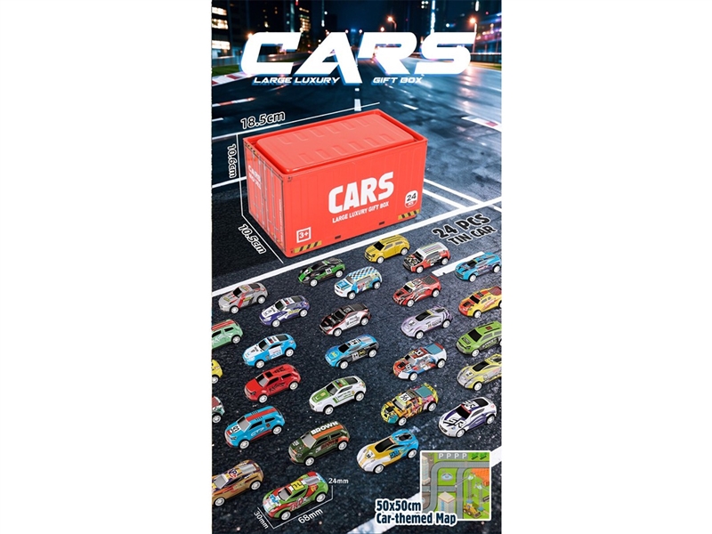 PULL BACK DIE-CAST CAR,24PCS - HP1263949