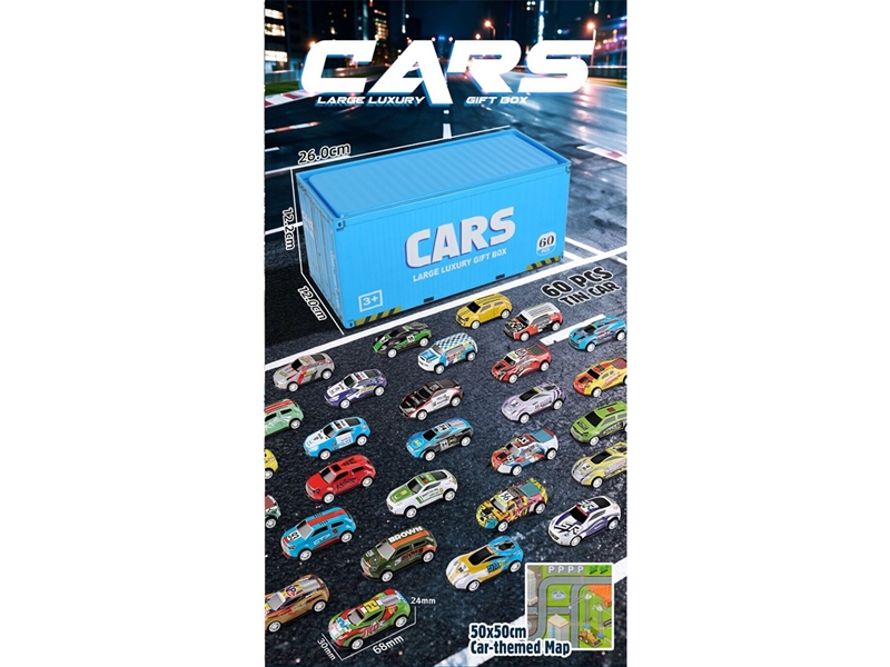PULL BACK DIE-CAST CAR,60PCS - HP1263950