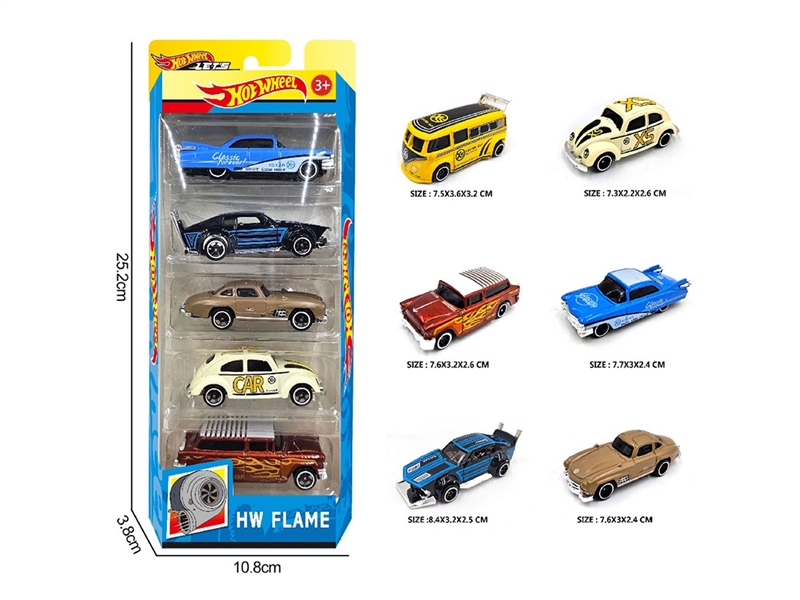 1:64 FREE WAY DIE-CAST CAR ,6ASST，5PCS - HP1264050