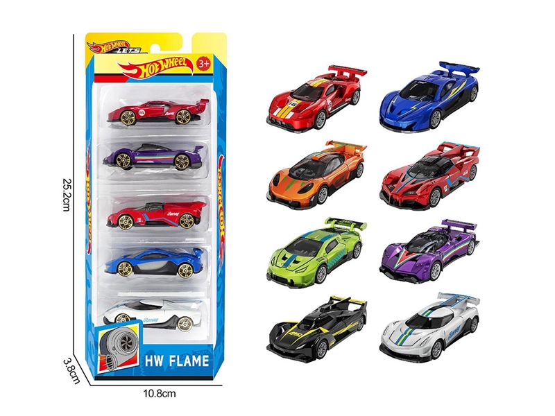1:64 FREE WAY DIE-CAST CAR ,8ASST，5PCS - HP1264060