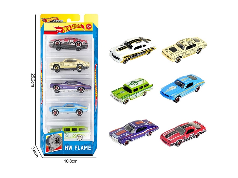 1:64 FREE WAY DIE-CAST CAR ,6ASST，5PCS - HP1264069