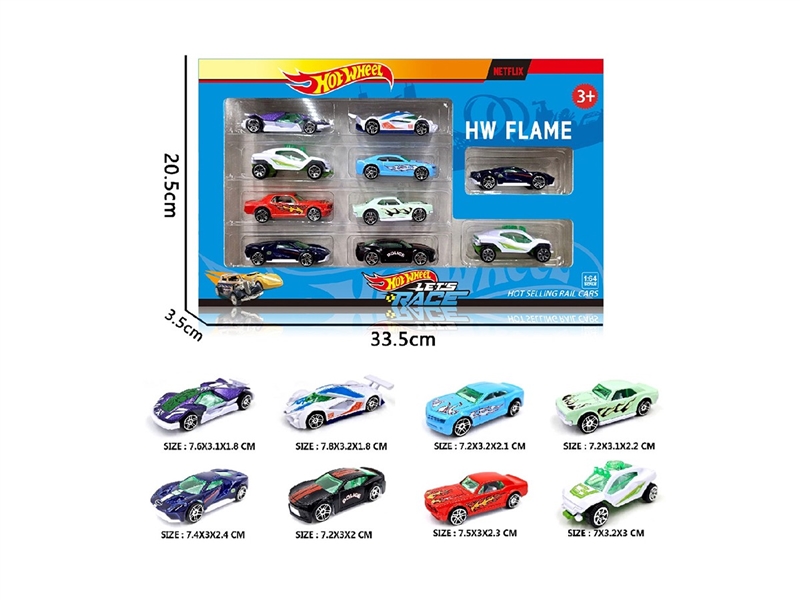1:64 FREE WAY DIE-CAST CAR ,8ASST，10PCS - HP1264076