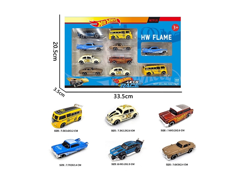 1:64 FREE WAY DIE-CAST CAR ,6ASST，10PCS - HP1264081