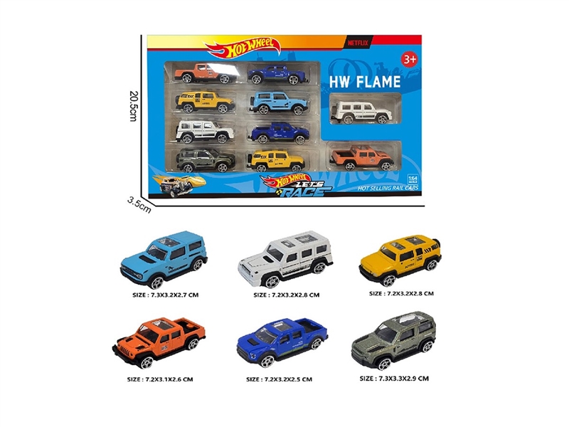 1:64 FREE WAY DIE-CAST CAR ,6ASST，10PCS - HP1264084