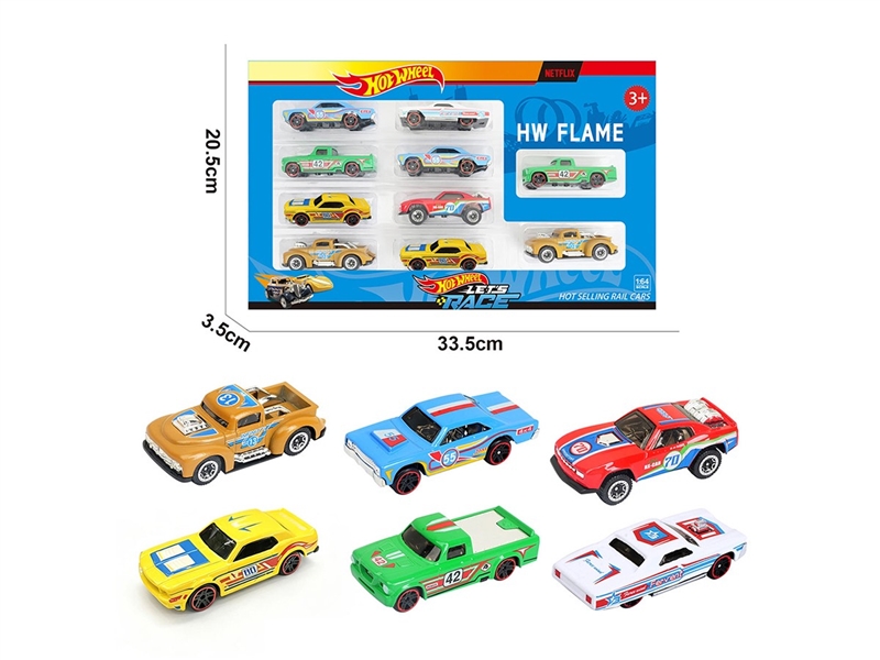 1:64 FREE WAY DIE-CAST CAR ,6ASST，10PCS - HP1264102
