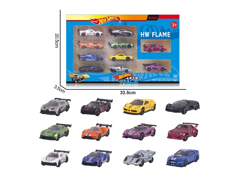 1:64 FREE WAY DIE-CAST CAR ,12ASST，10PCS - HP1264104
