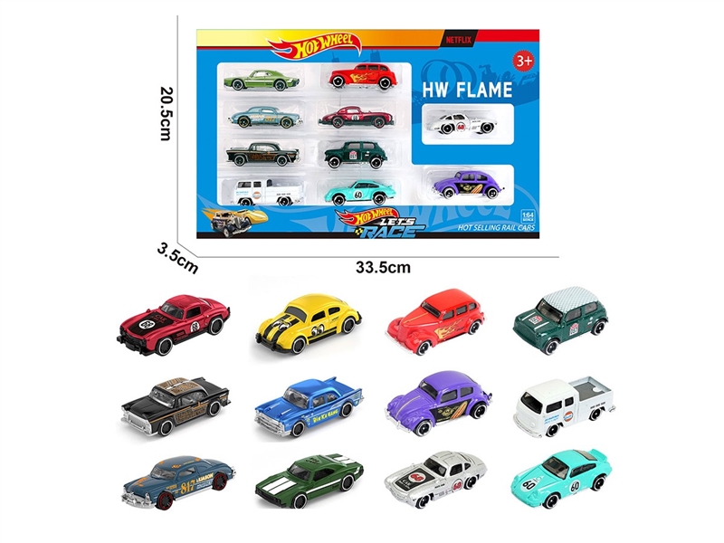 1:64 FREE WAY DIE-CAST CAR ,12ASST，10PCS - HP1264107