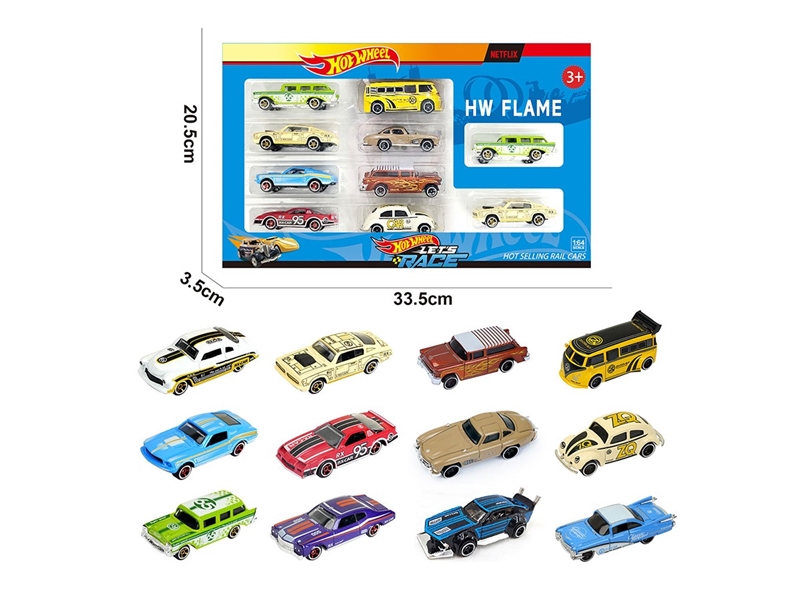 1:64 FREE WAY DIE-CAST CAR ,12ASST，10PCS - HP1264108