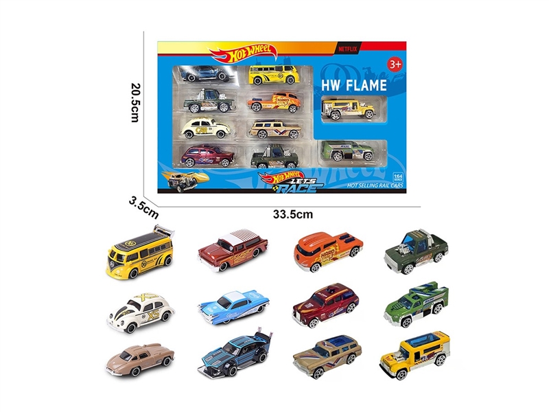 1:64 FREE WAY DIE-CAST CAR ,12ASST，10PCS - HP1264112
