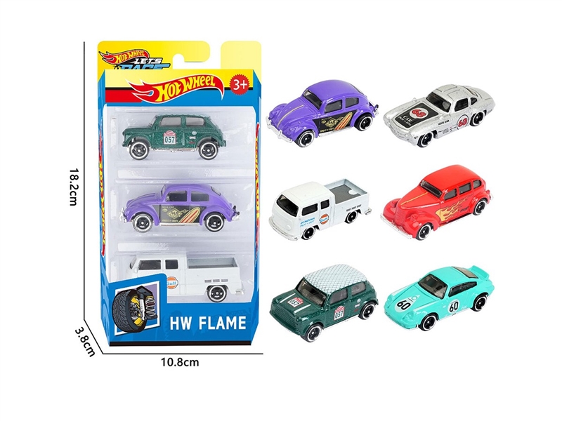 1:64 FREE WAY DIE-CAST CAR ,6ASST，3PCS - HP1264141