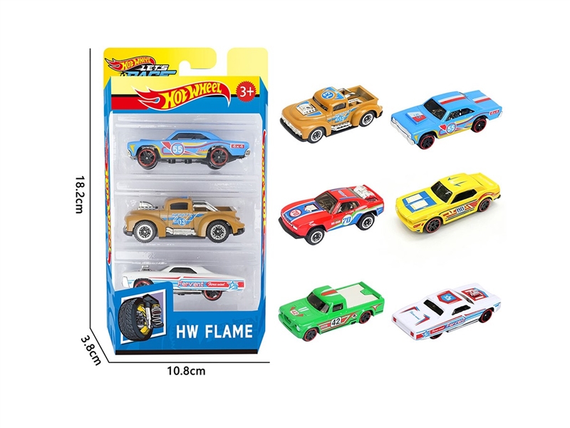 1:64 FREE WAY DIE-CAST CAR ,6ASST，3PCS - HP1264144