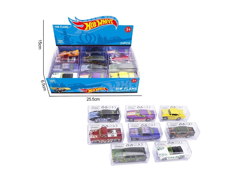 1:64 FREE WAY DIE-CAST CAR 24PCS/DISPLAY BOX SIZE,8ASST - HP1264147