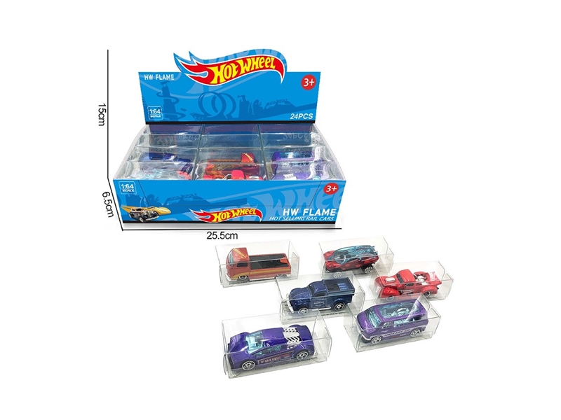 1:64 FREE WAY DIE-CAST CAR 24PCS/DISPLAY BOX SIZE,6ASST - HP1264150