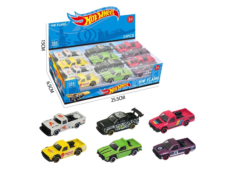 1:64 FREE WAY DIE-CAST CAR 24PCS/DISPLAY BOX SIZE,6ASST - HP1264164