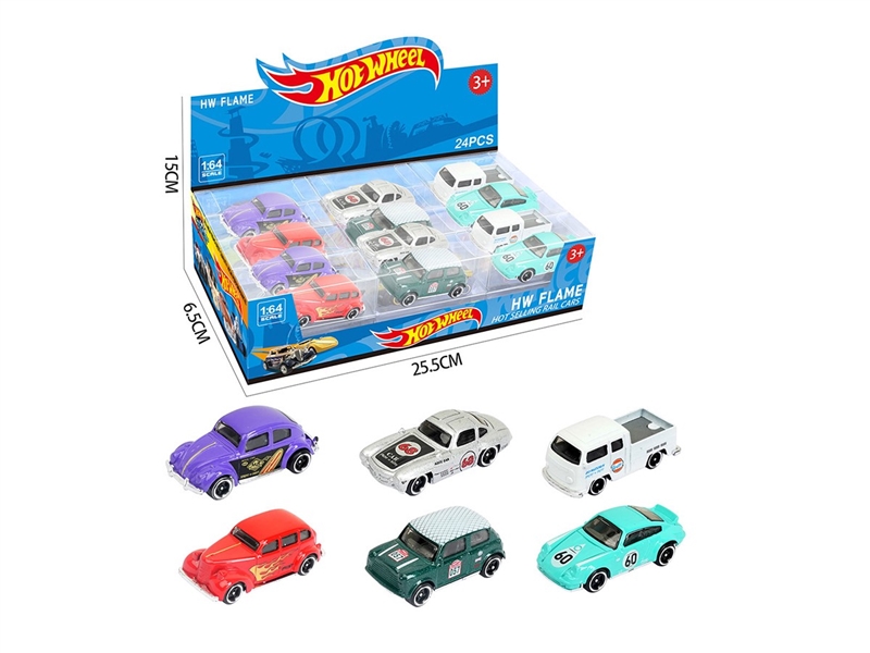 1:64 FREE WAY DIE-CAST CAR 24PCS/DISPLAY BOX SIZE,6ASST - HP1264166