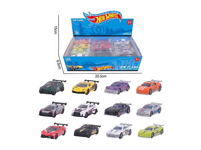 1:64 FREE WAY DIE-CAST CAR 24PCS/DISPLAY BOX SIZE,12ASST - HP1264171