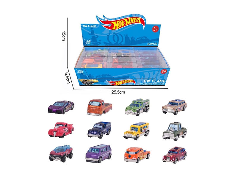 1:64 FREE WAY DIE-CAST CAR 24PCS/DISPLAY BOX SIZE,12ASST - HP1264172