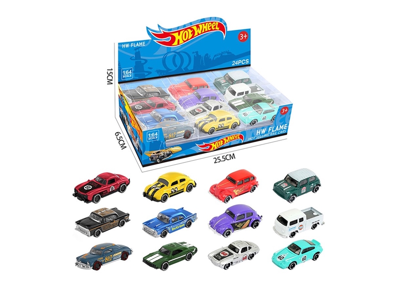 1:64 FREE WAY DIE-CAST CAR 24PCS/DISPLAY BOX SIZE,12ASST - HP1264173