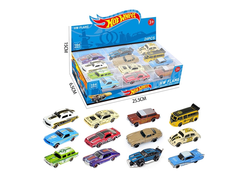 1:64 FREE WAY DIE-CAST CAR 24PCS/DISPLAY BOX SIZE,12ASST - HP1264174