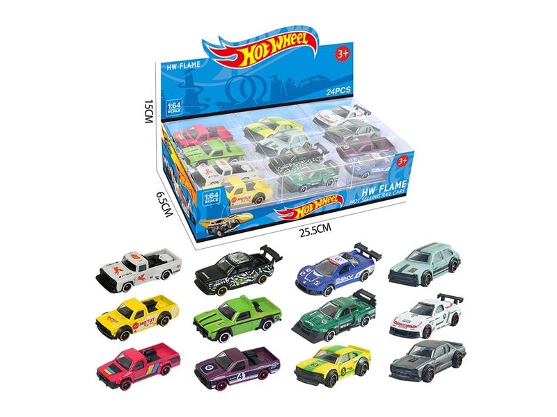 1:64 FREE WAY DIE-CAST CAR 24PCS/DISPLAY BOX SIZE,12ASST - HP1264175