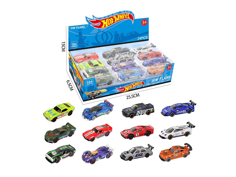 1:64 FREE WAY DIE-CAST CAR 24PCS/DISPLAY BOX SIZE,12ASST - HP1264176