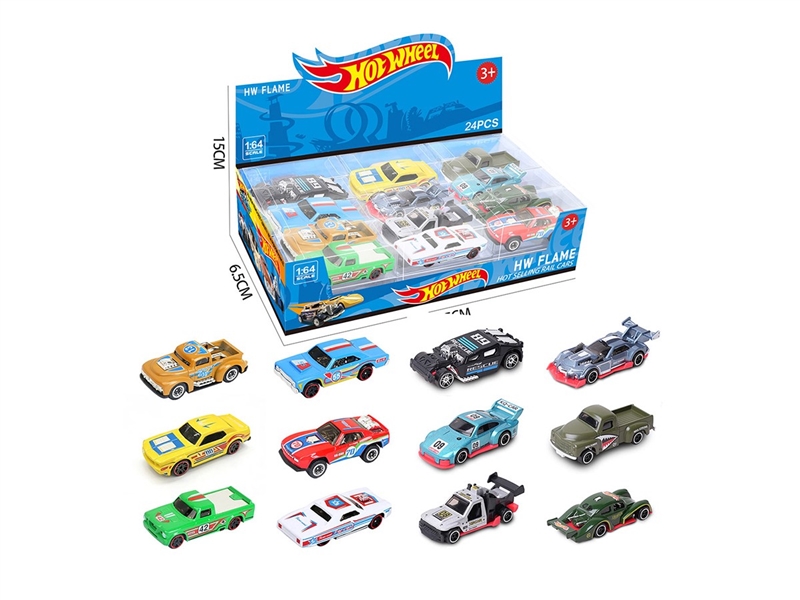1:64 FREE WAY DIE-CAST CAR 24PCS/DISPLAY BOX SIZE,12ASST - HP1264177