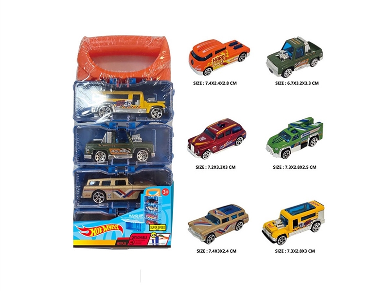 1:64 FREE WAY DIE-CAST CAR,6ASST,4PCS - HP1264192