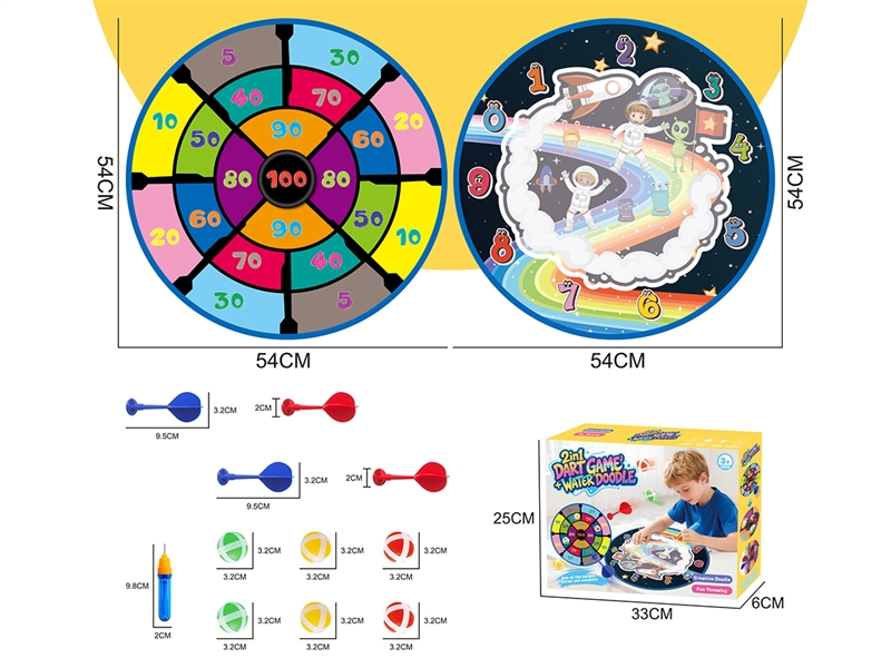 2 IN 1 DART GAME & WATER PAINTING - HP1264239